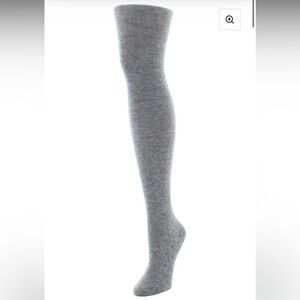 ‼️RARE‼️🎸Natori🎸🔥NWT🔥Regent Rib Knit Cashmere Sweater Tights in Heather Grey—S/M